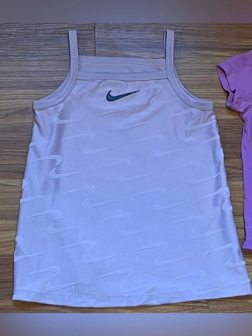 Nike Girls Swoosh Motion 2-Piece Dress & Bodysuit Set Lavender Purple Size 18M